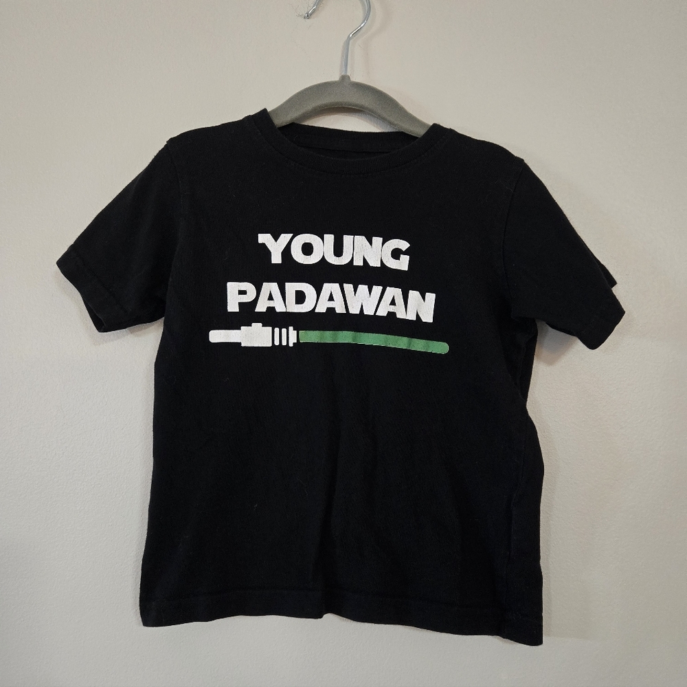 Young Padawan Black Kids T-Shirt